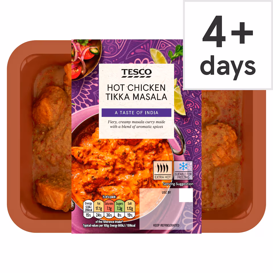 Tesco Hot Chicken Tikka Masala 400g