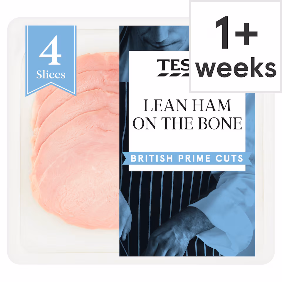 Tesco British Lean Ham on the Bone Slices 120g