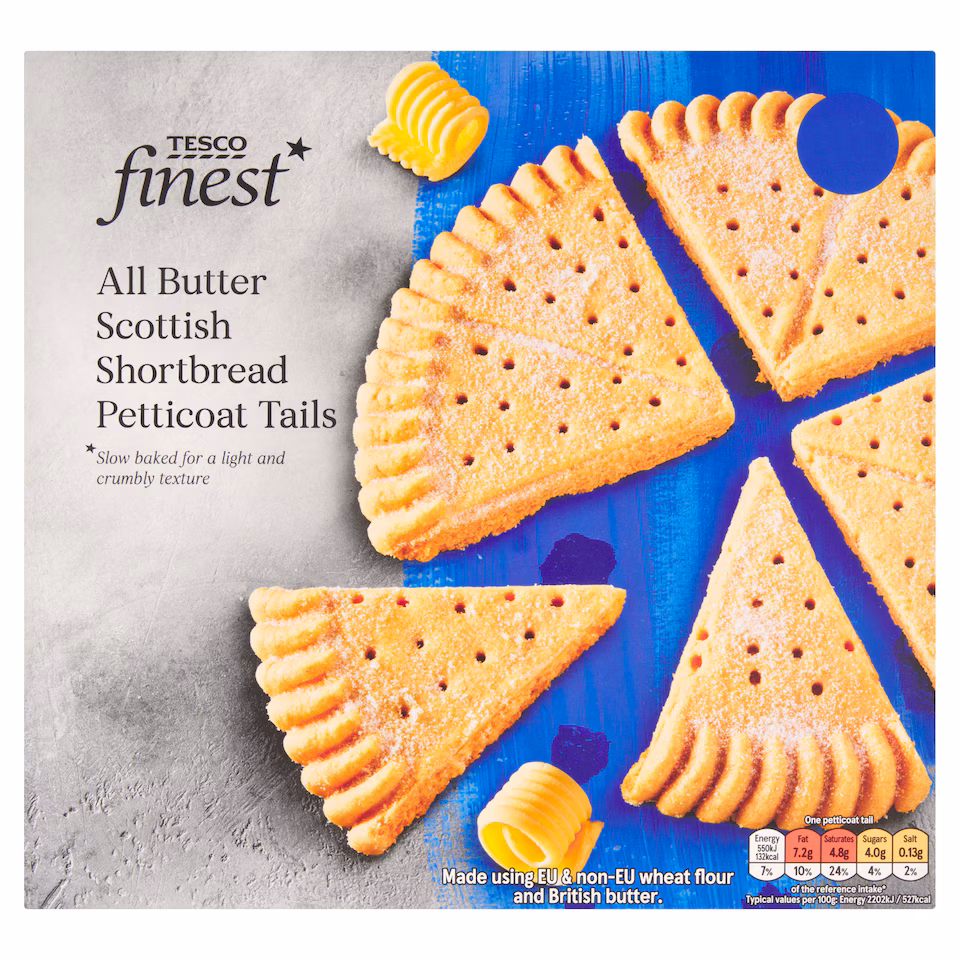 Tesco Finest All Butter Petticoat Tail Round 200g