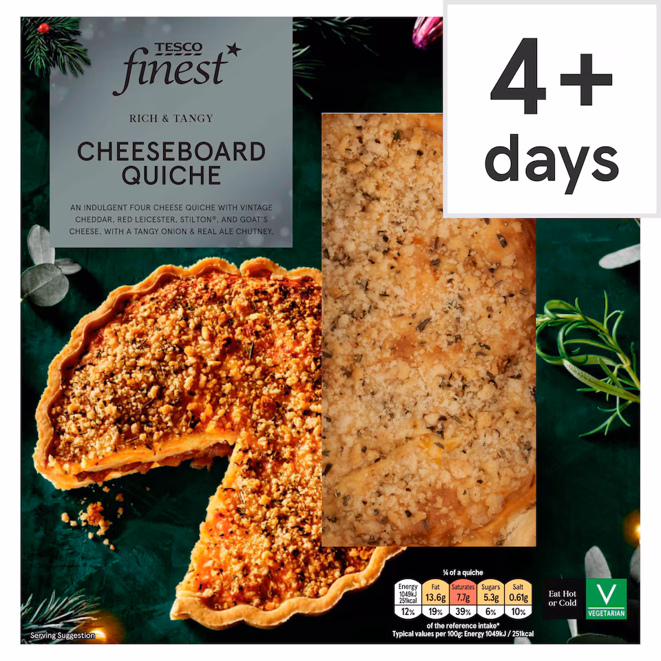 Tesco Finest Cheeseboard Quiche 400g