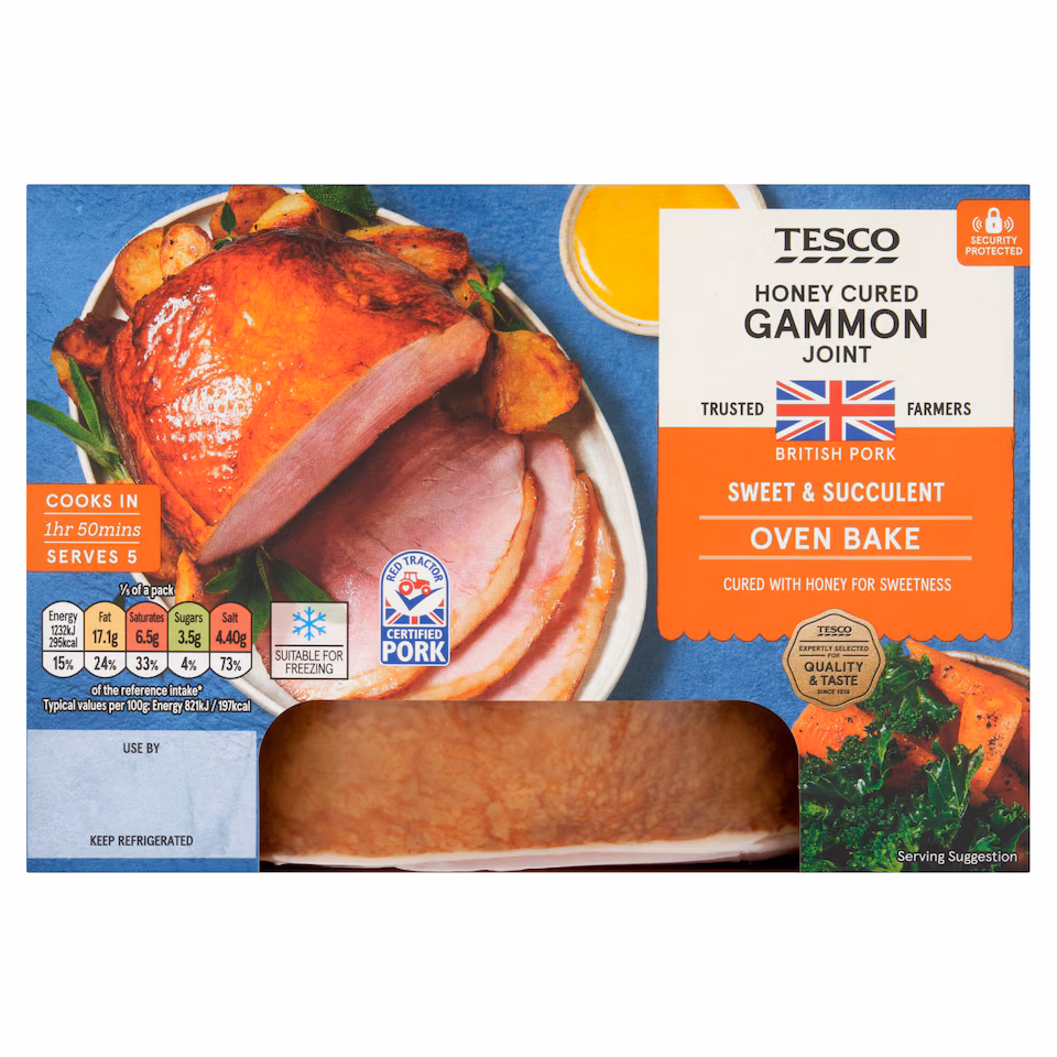 TESCO HONEY CURE GAMMON JOINT 1KG