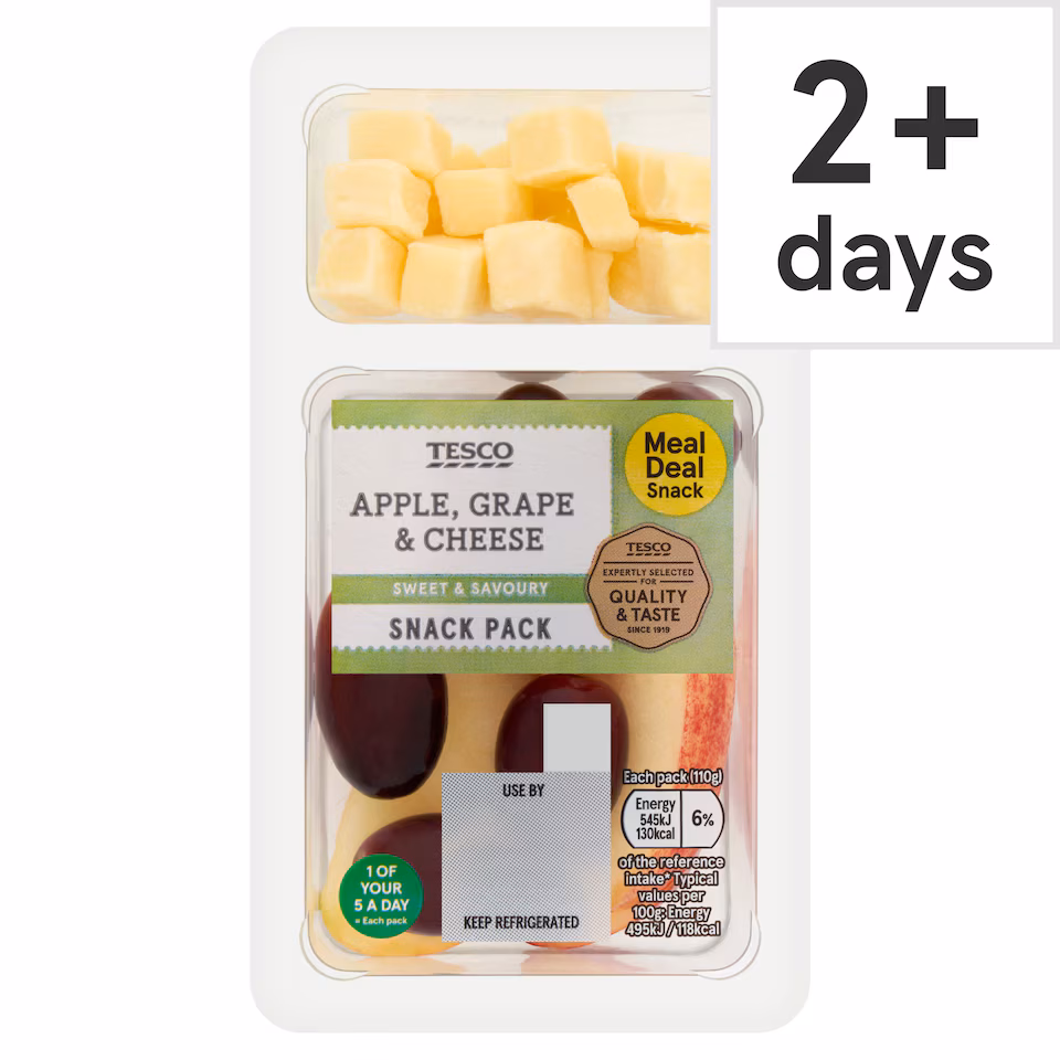 Tesco Apple, Grape & Cheese 110g (FOS)