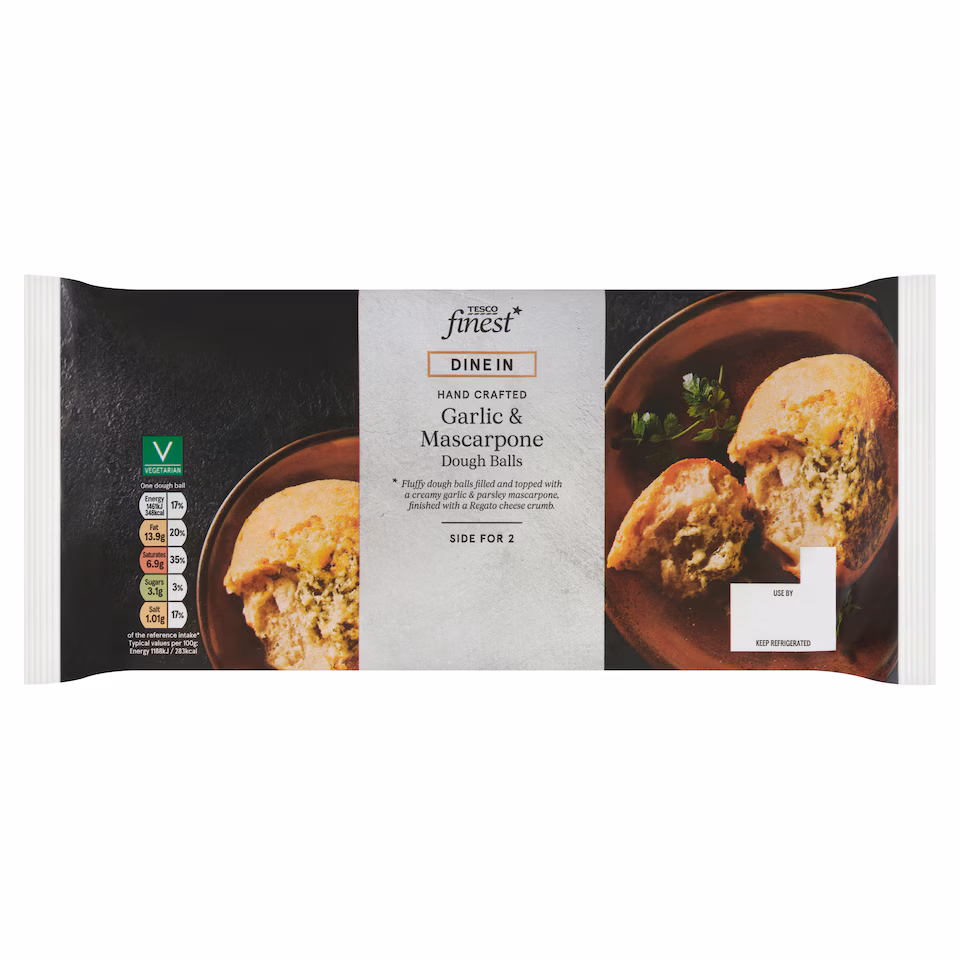 Tesco Finest Garlic & Mascarpone Doughballs 245g