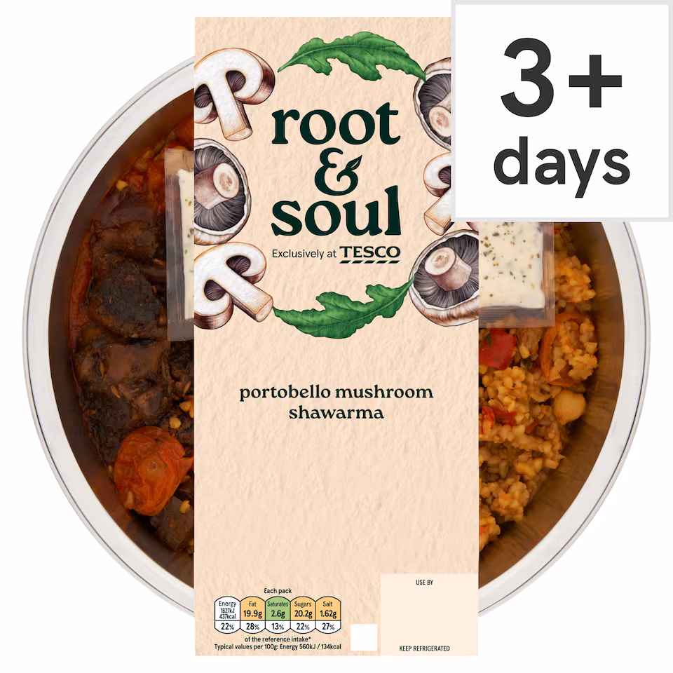 ROOT & SOUL Portobello Mushroom Shawarma 380G