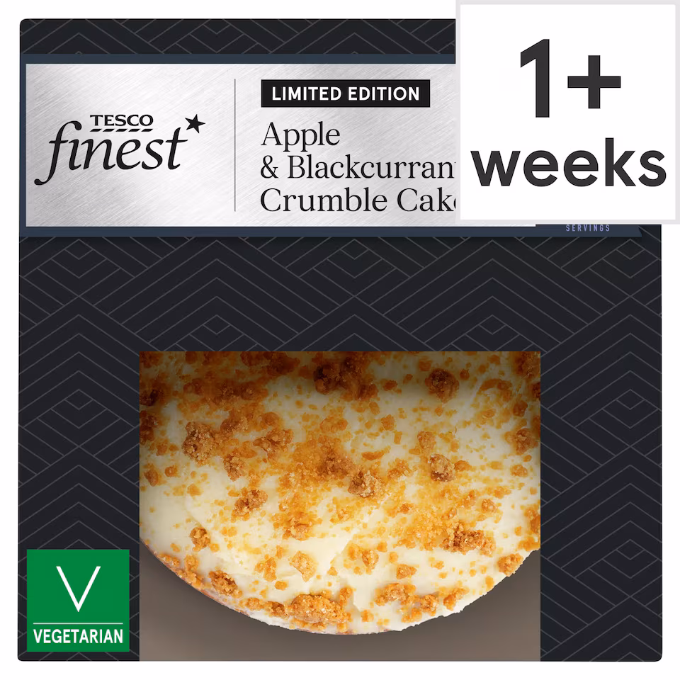 Tesco Finest Limited Edition Apple & Blackcurrant Crumble Cake 10 Servings