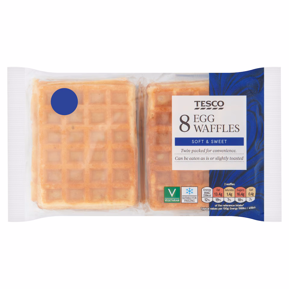 Tesco Egg Waffles 8 pack
