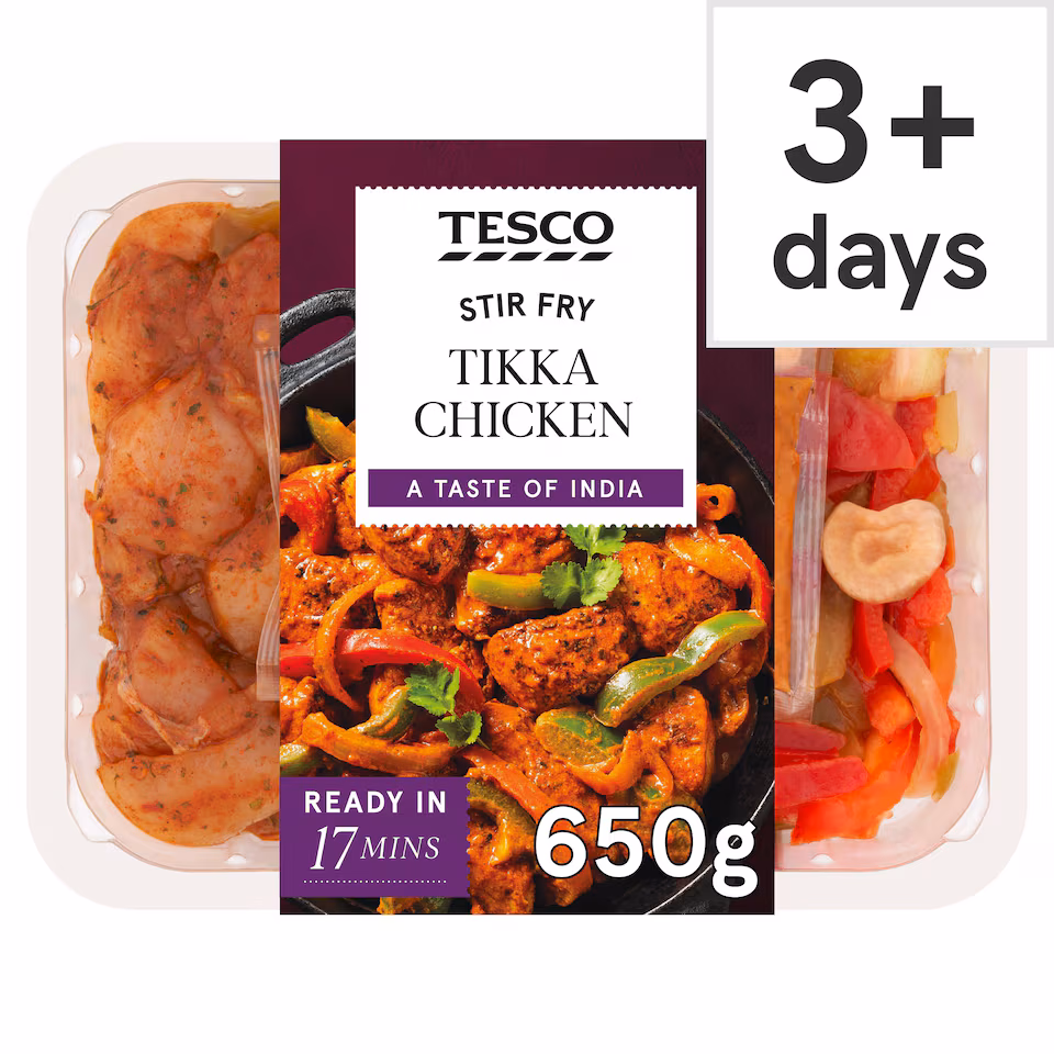 Tesco Stir Fry Tikka Chicken 650G