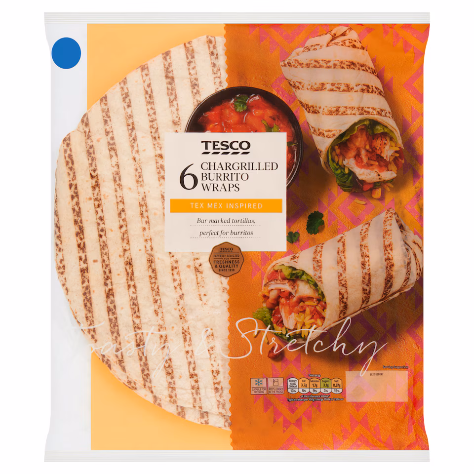 Tesco 6 Burrito Wraps
