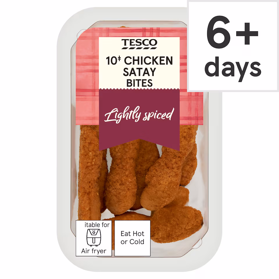 Tesco 10 Chicken Satay Bites 120G