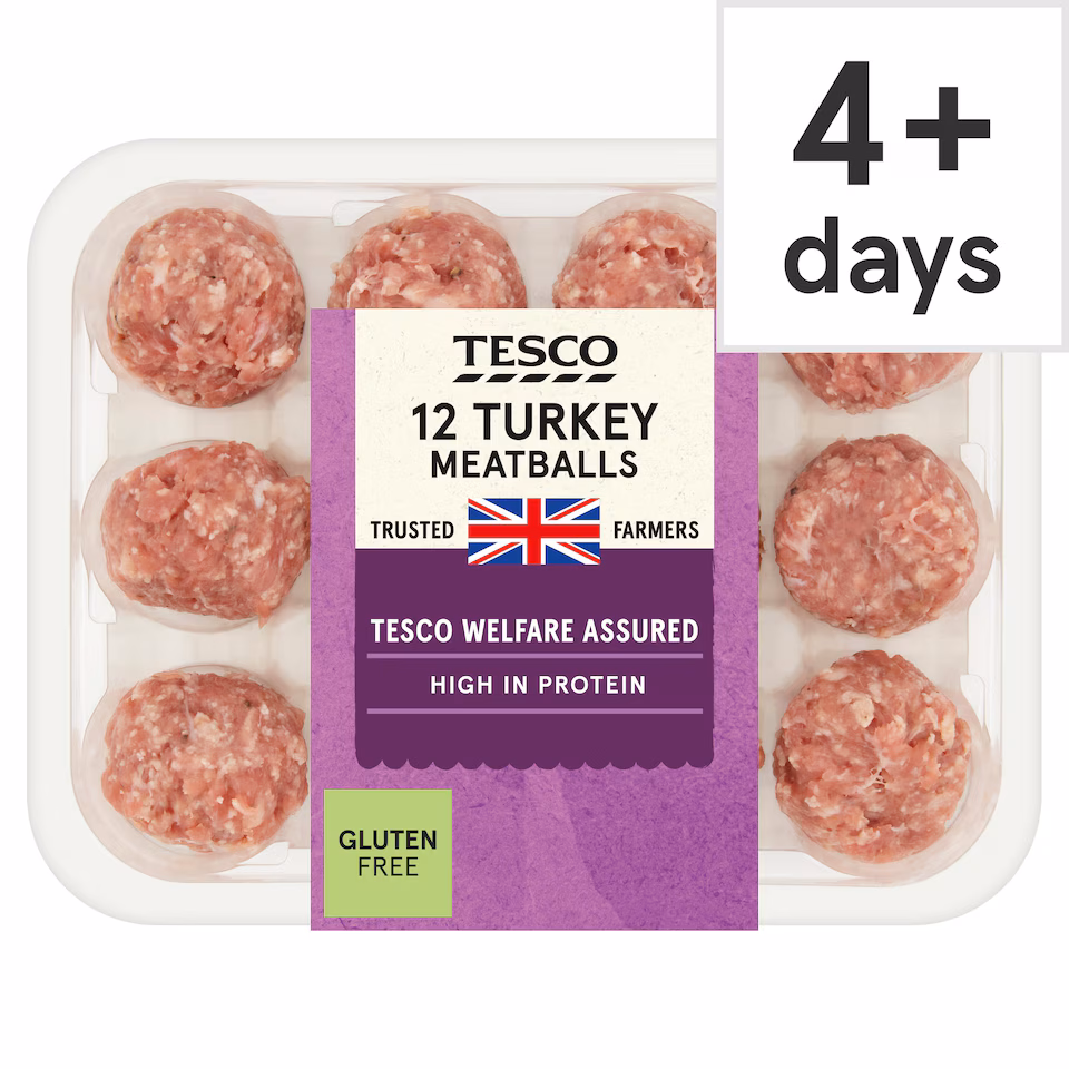 Tesco British Turkey Meatballs 12 Pack 336g