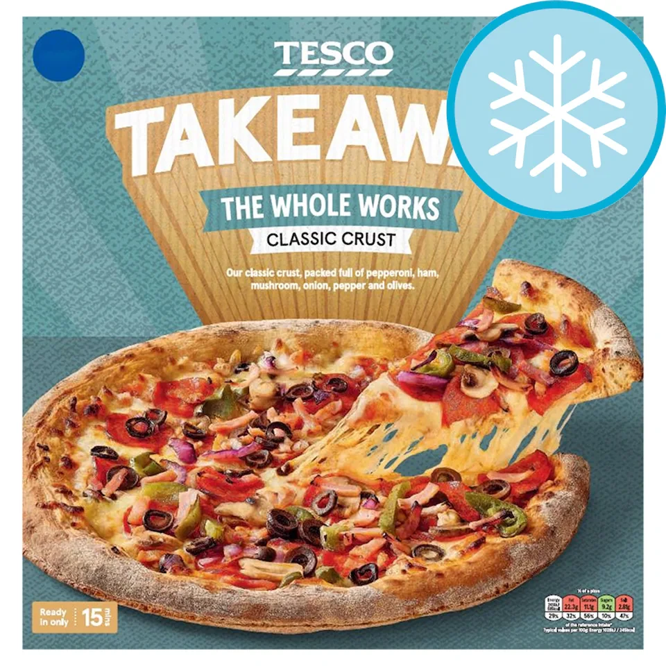 Tesco Takeaway The Whole Works Classic Crust Pizza 506g