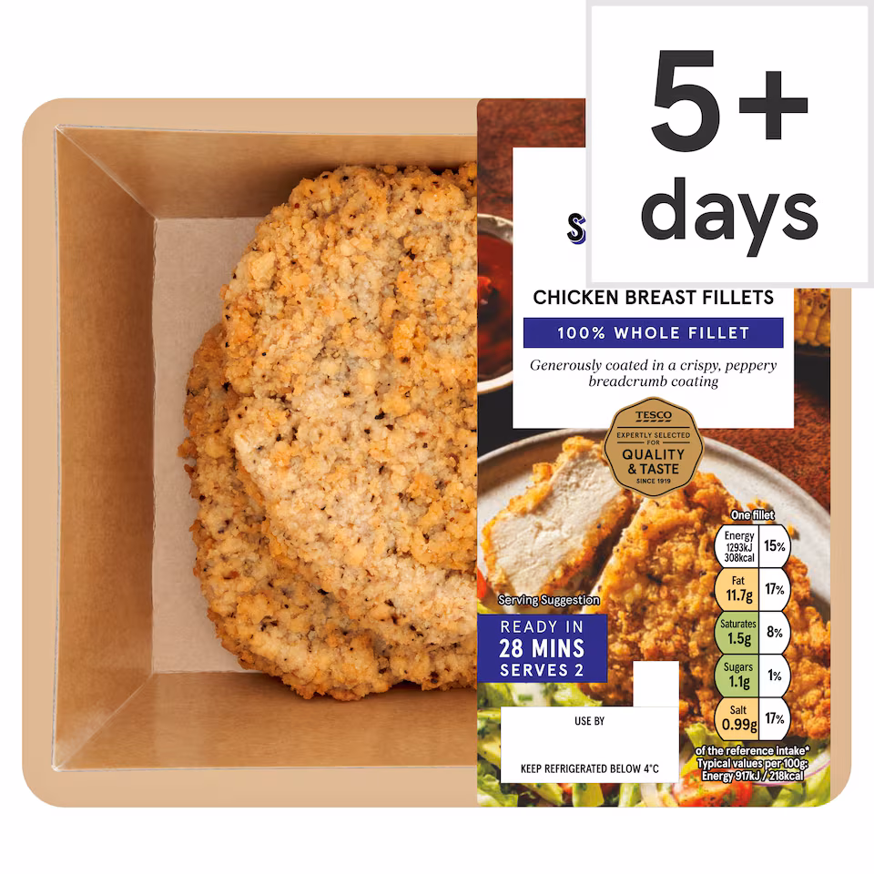 Tesco Southern Fried Chicken Breast Fillets 350g