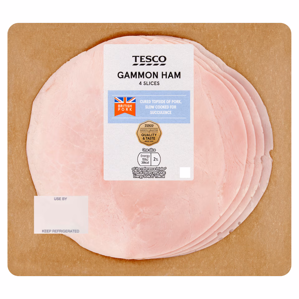 Tesco Deli Gammon Ham Slices 120g