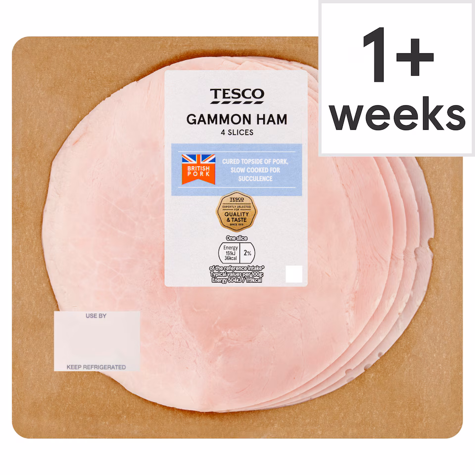 Tesco Deli Gammon Ham Slices 120g