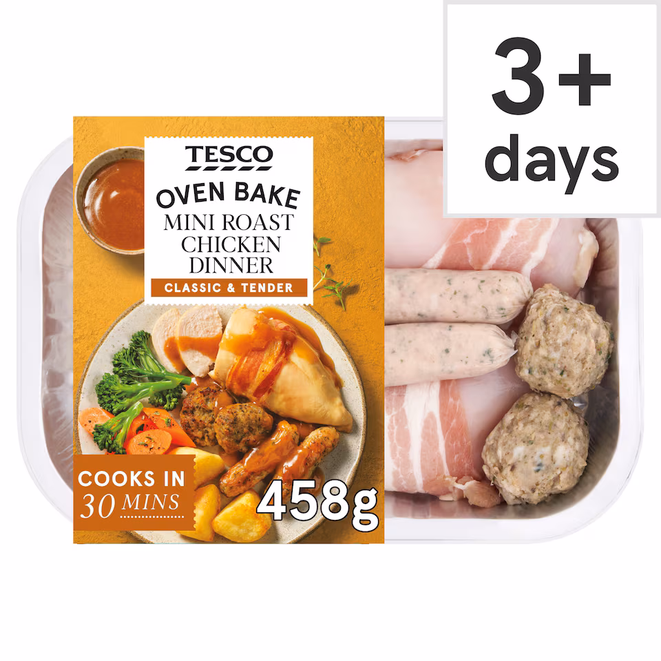 Tesco Mini Roast Chicken Dinner 458G
