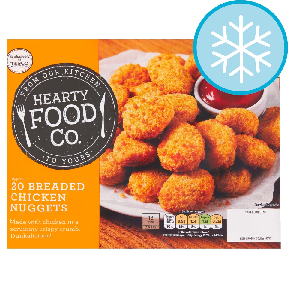 Hearty Food Co.  Breaded Chicken Nuggets 320g