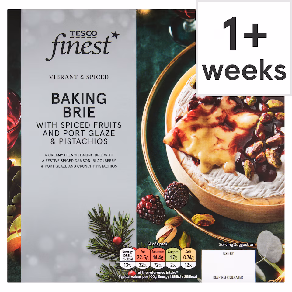 Finest Baking Brie with Winter Fruits & Port Glaze and Pistachios 590g