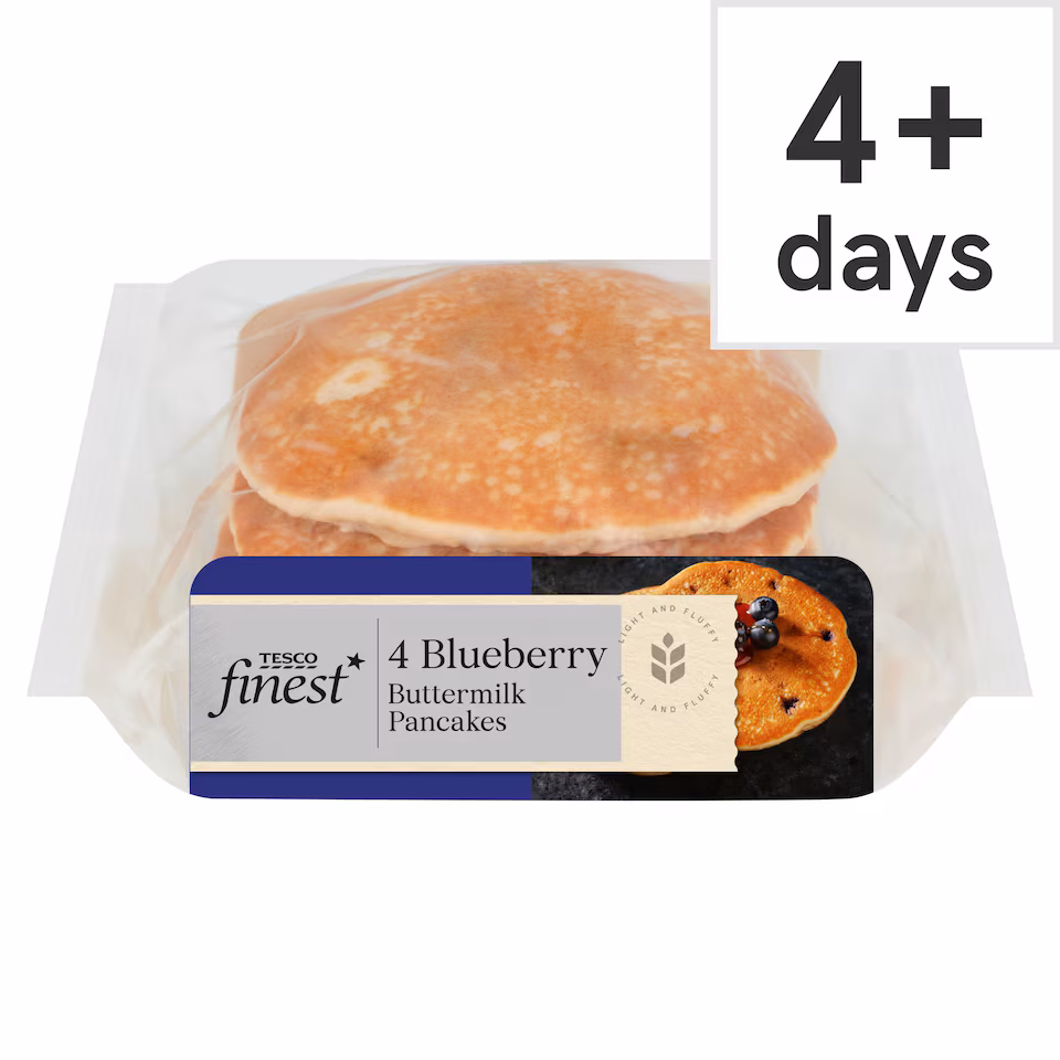 Tesco Finest Blueberry Buttermilk Pancakes 4 pack