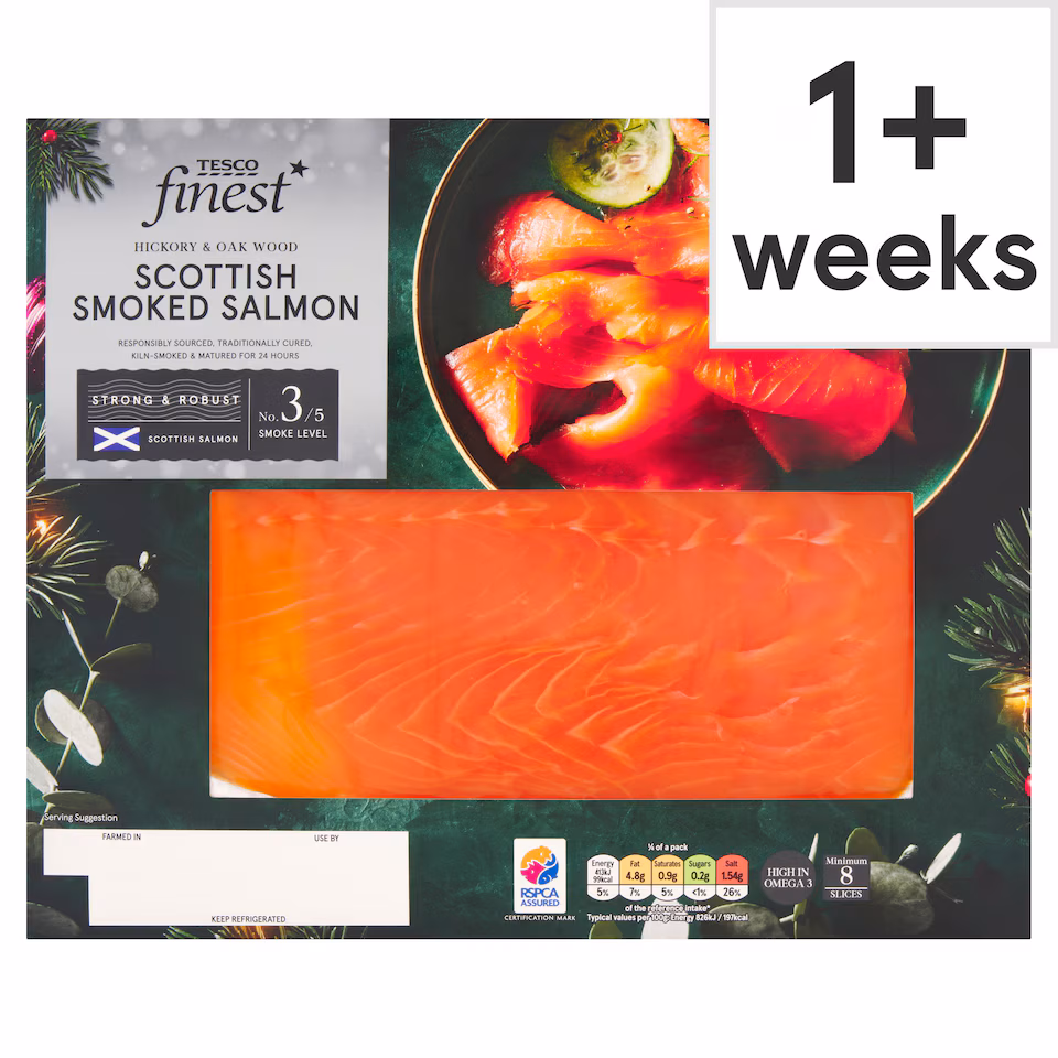 Tesco Finest Scottish Smoked Salmon 200G