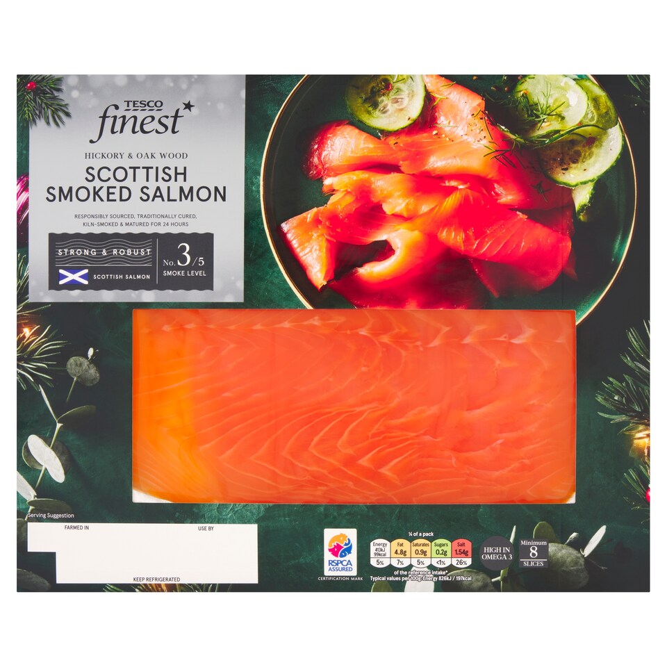 Tesco Finest Scottish Smoked Salmon 200G