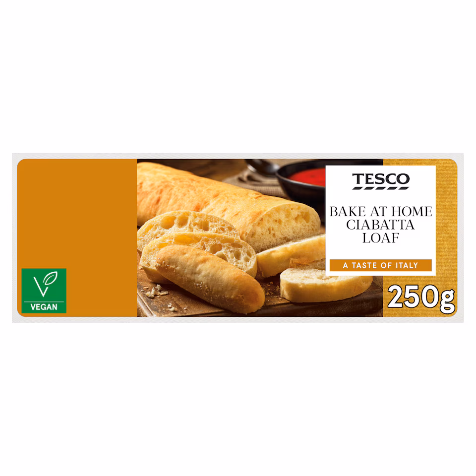 Tesco Bake at home Ciabatta Loaf 250g