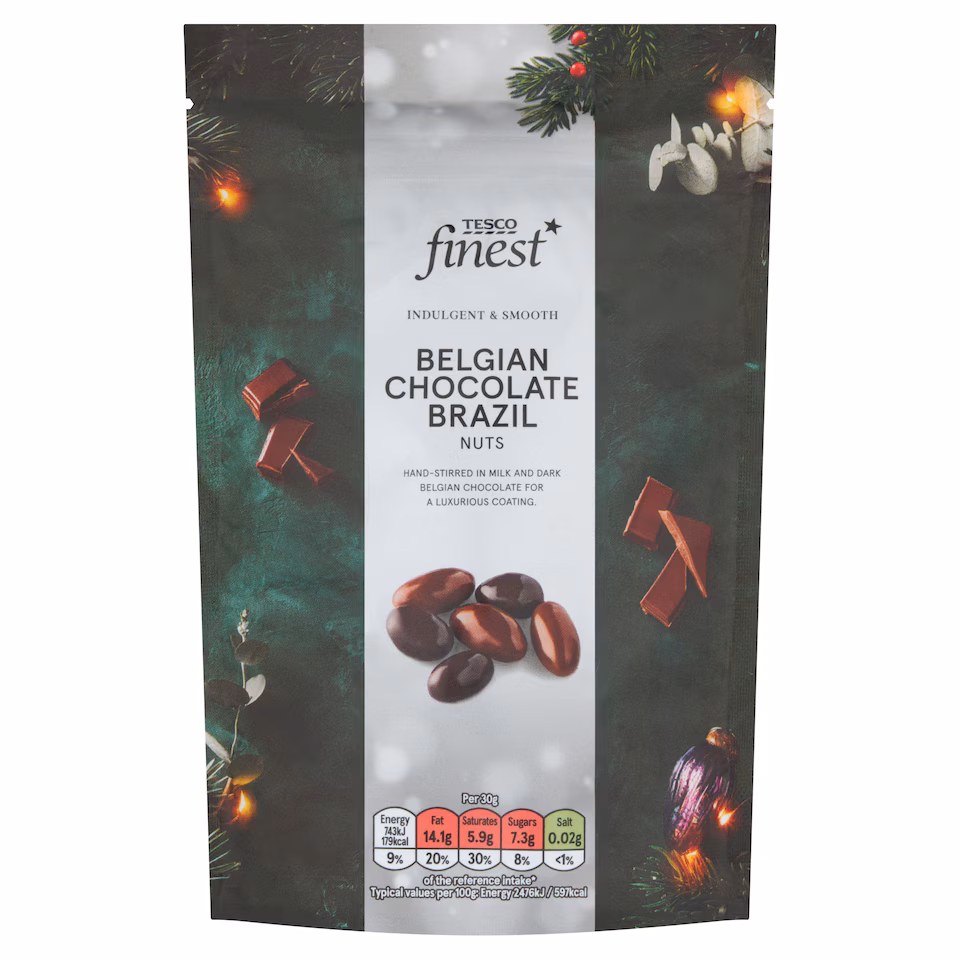Tesco Finest Belgian Chocolate Brazil Nut Selection 150g                      