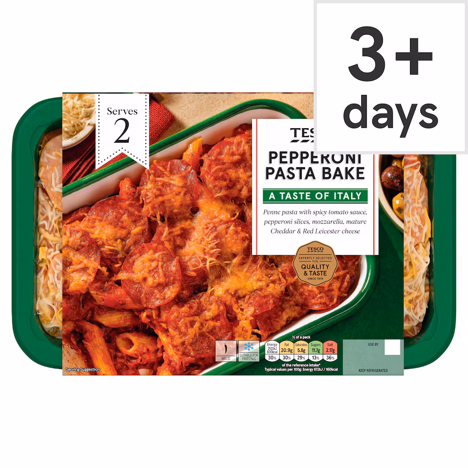Tesco Pepperoni Pasta Bake 750G