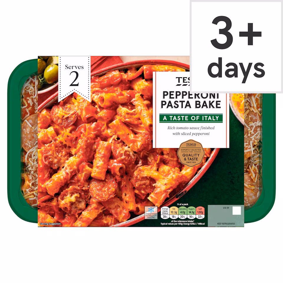 Tesco Pepperoni Pasta Bake 750G