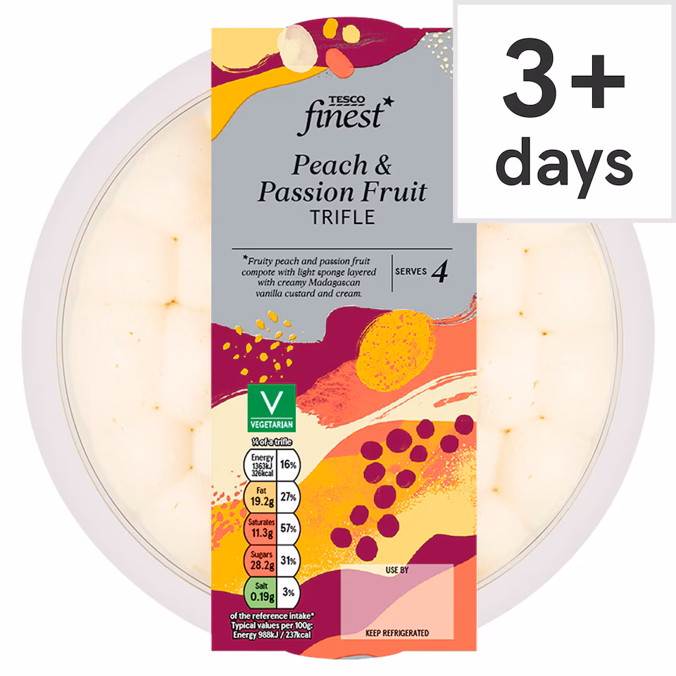 Tesco Finest Peach & Passion Fruit Trifle 550g