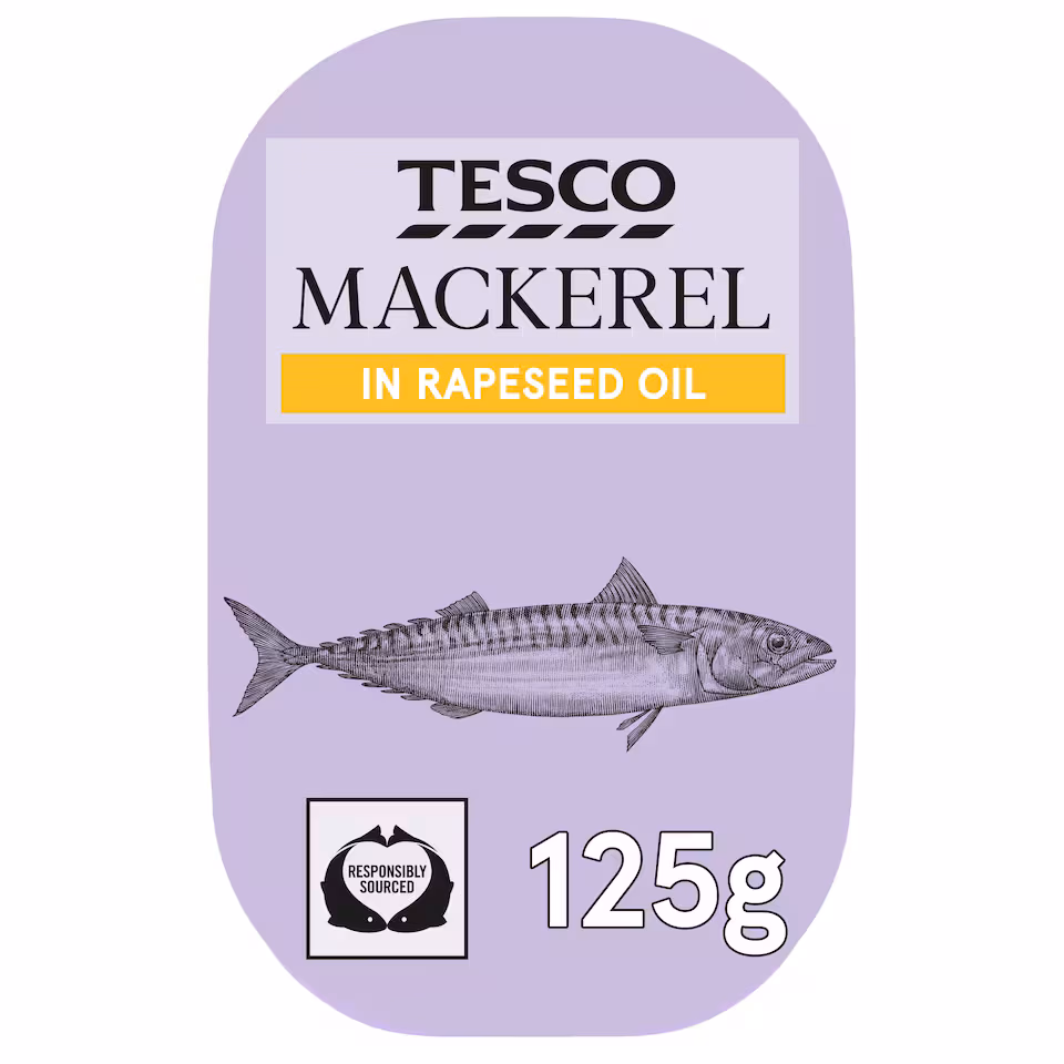 Tesco Mackerel in Rapeseed Oil 125g