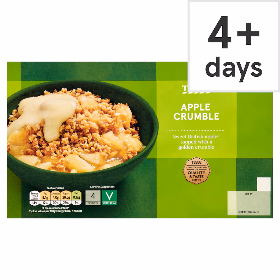 Tesco Apple Crumble 500g