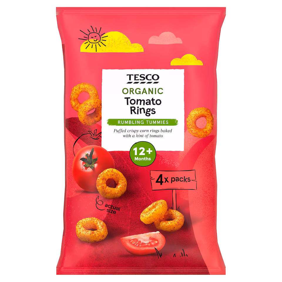Tesco Organic Tomato Rings 4x15g