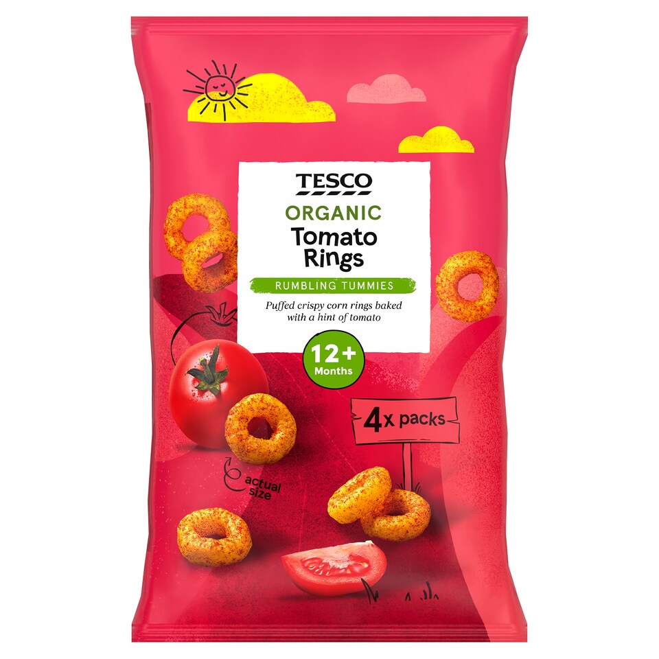 Tesco Organic Tomato Rings 4x15g