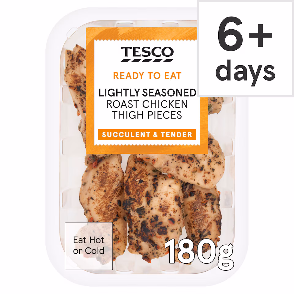 Tesco Lightly Seasoned Roast Chicken Thigh Pieces 180g