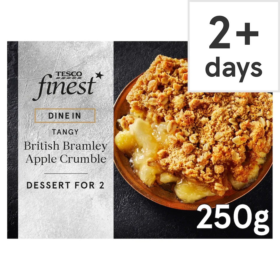 Tesco Finest British Bramley Apple Crumble 250g