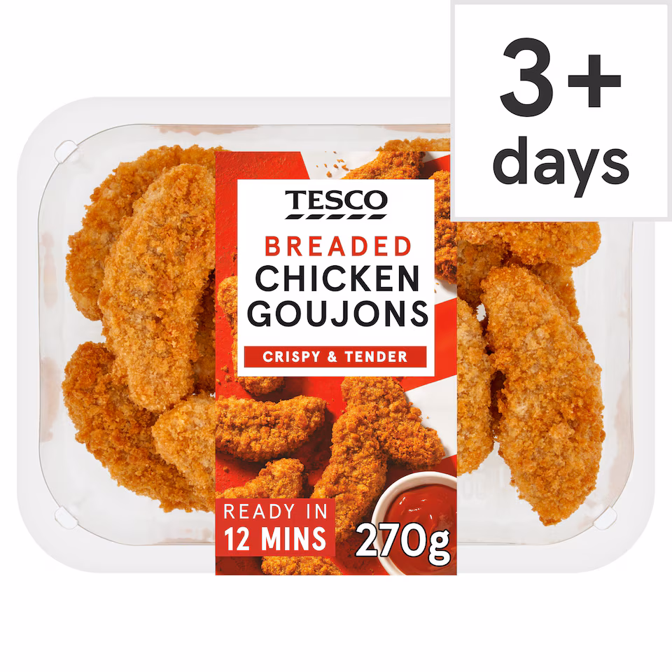 Tesco Breaded Chicken Goujons 270g