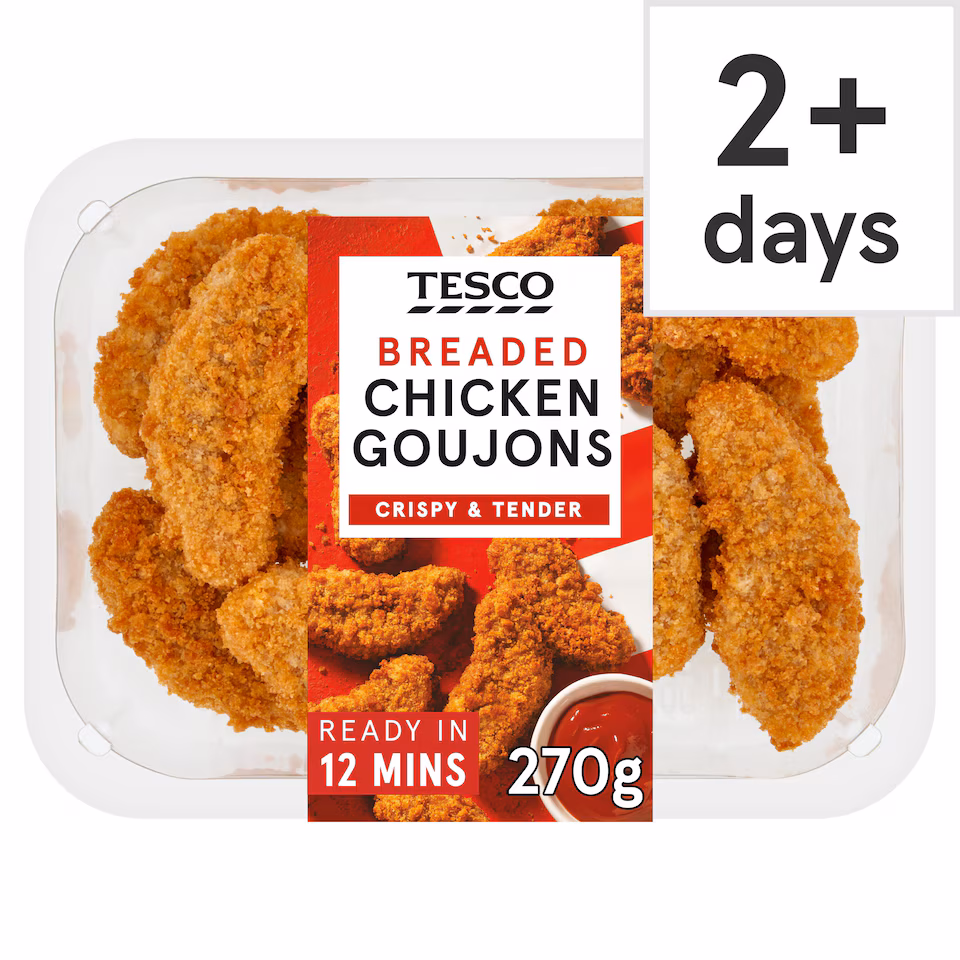 Tesco Breaded Chicken Goujons 270g