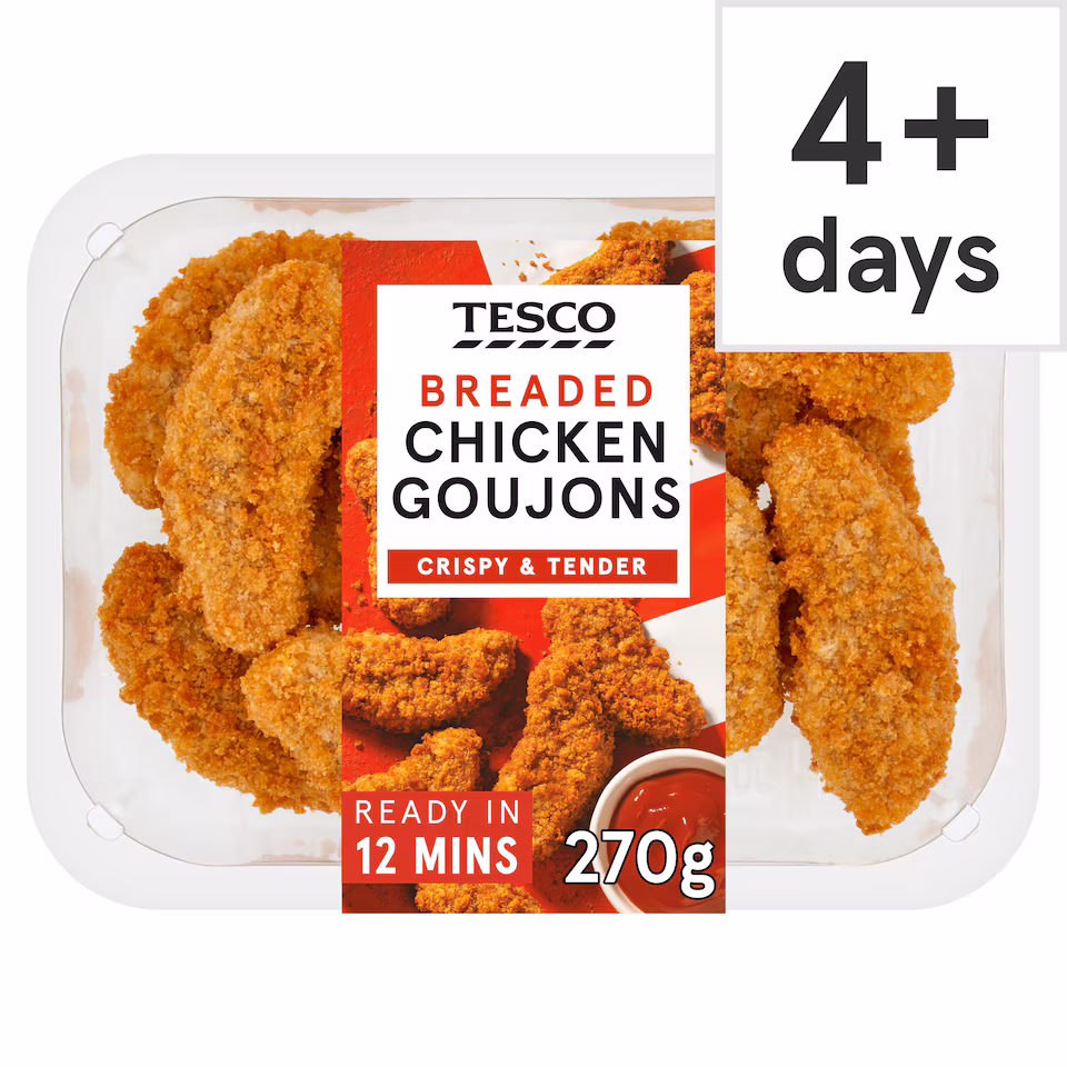Tesco Breaded Chicken Goujons 270g