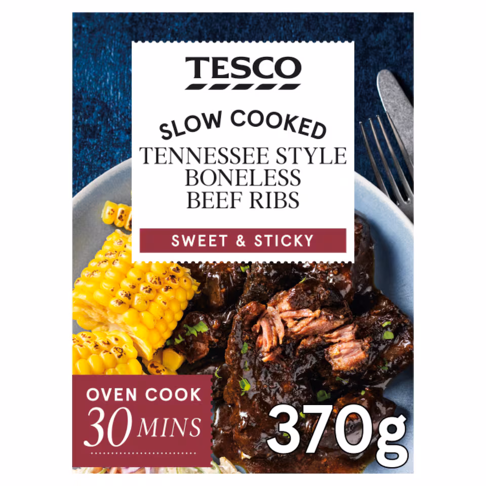 Tesco Slow Cooked Tennesse Style Boneless Beef 370g