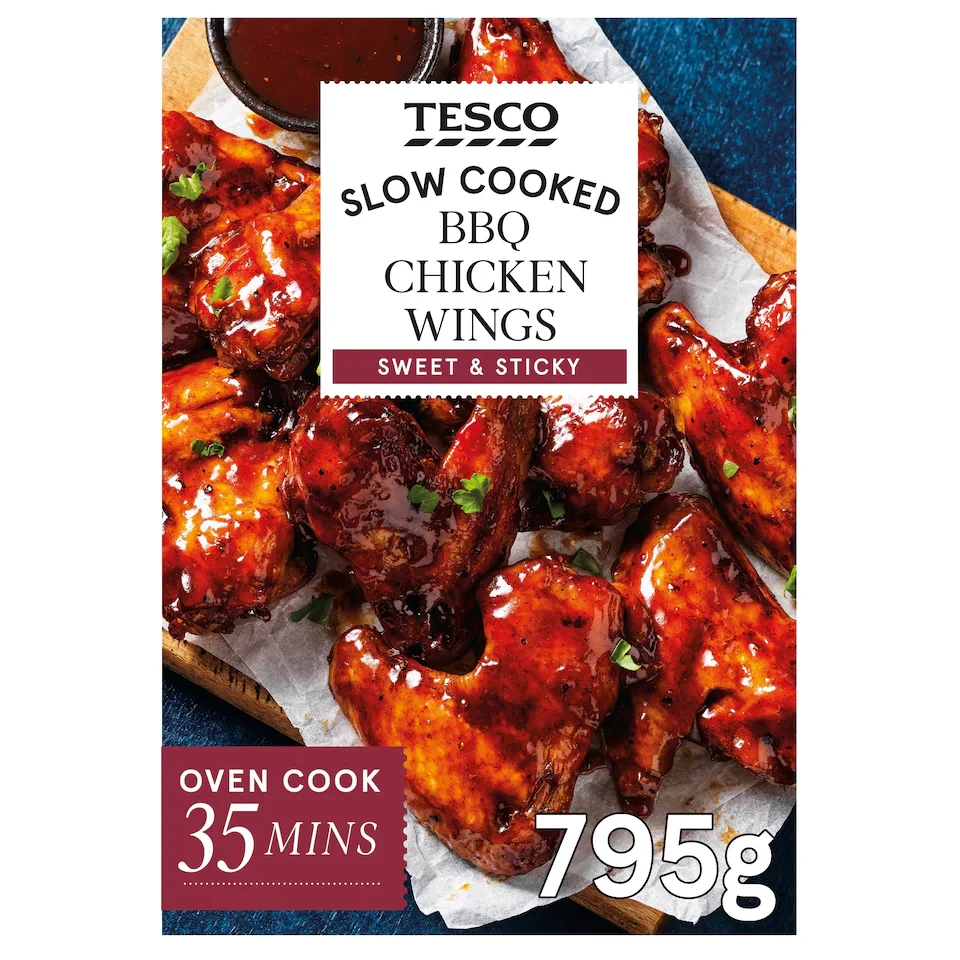 Tesco Slow Cooked BBQ Chicken Wings 795g