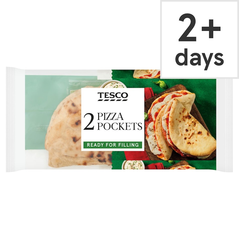 Tesco 2 Long Ferment Pizza Pockets