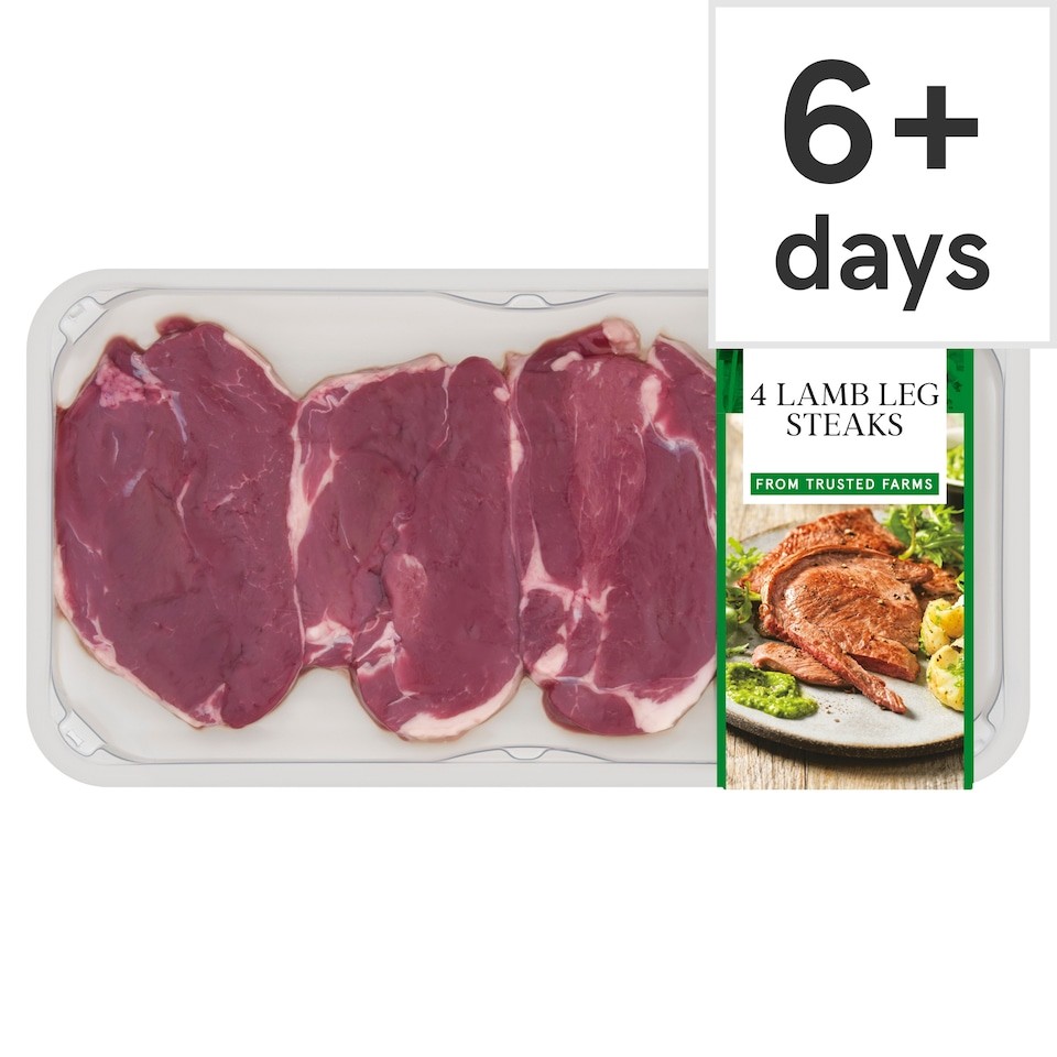 Tesco 4 Lamb Leg Steaks 400g