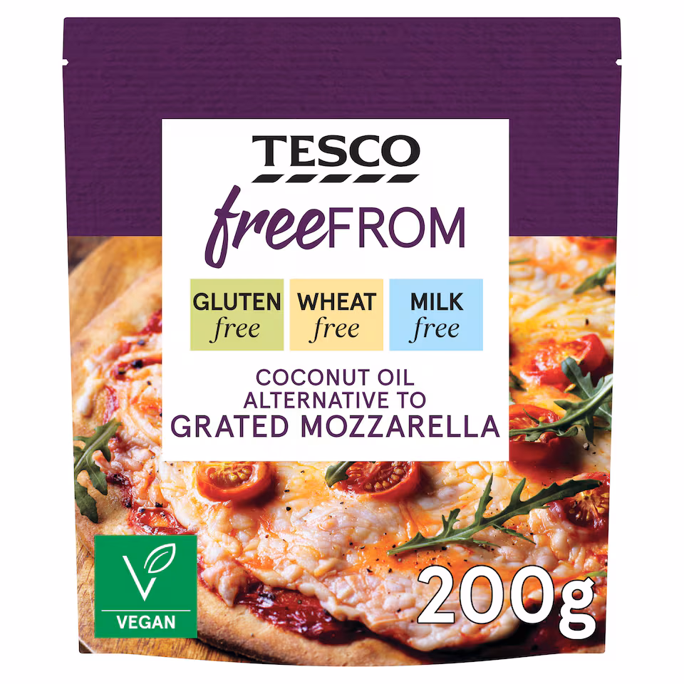 Tesco Free From Coconut Oil Alternative to Grated Mozzarella 200g