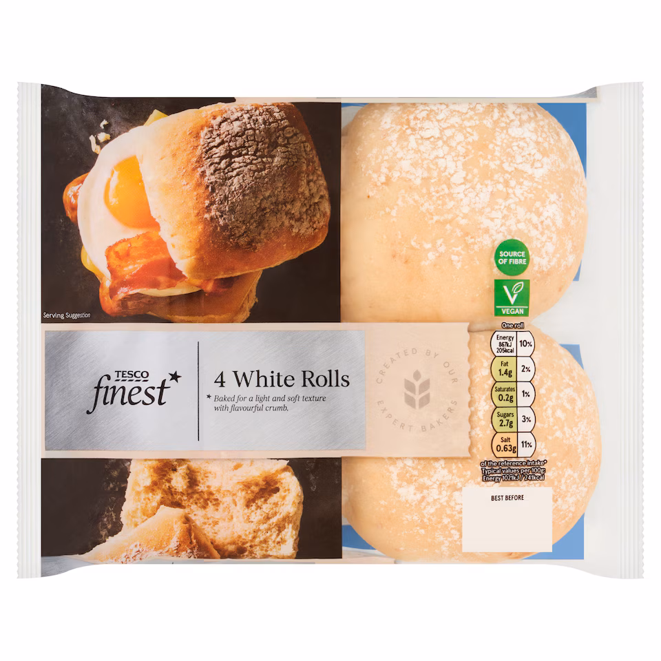Tesco Finest 4 White Rolls