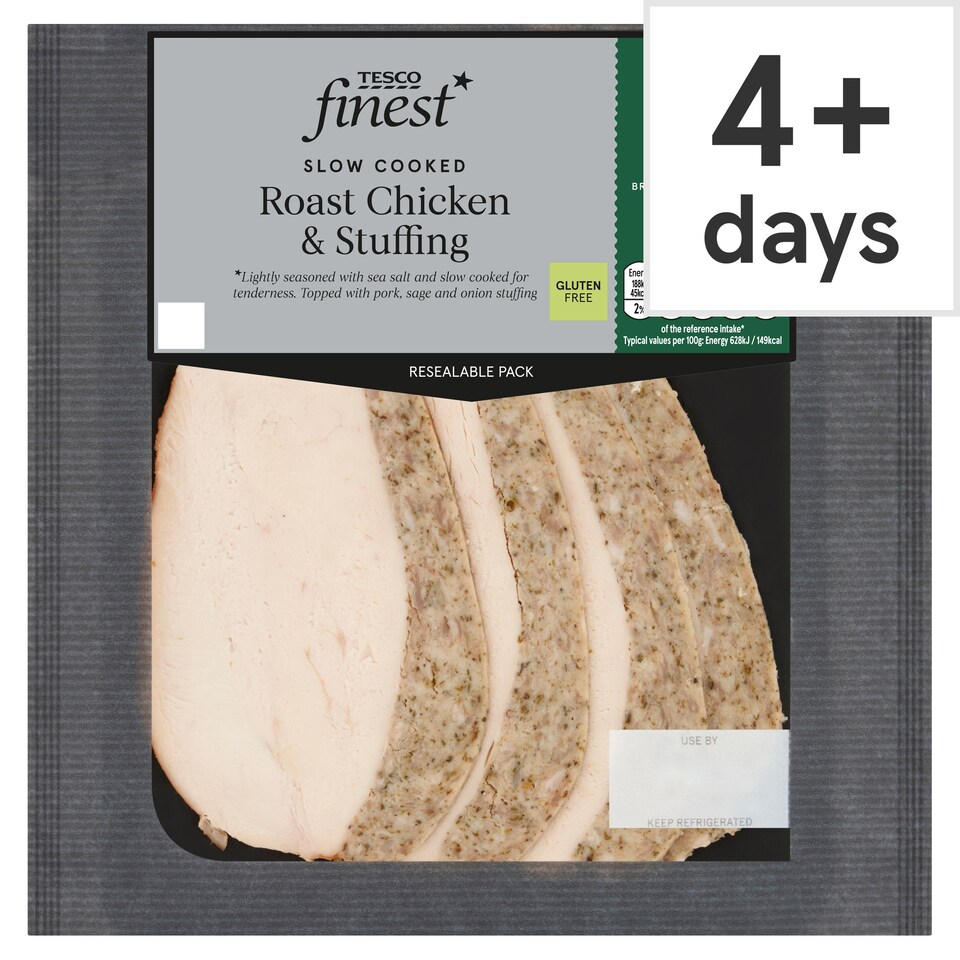 Tesco Finest Roast Chicken Breast with Pork, Sage & Onion Stuffing 120g