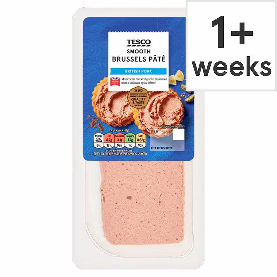 Tesco Smooth Brussels Pate 170g