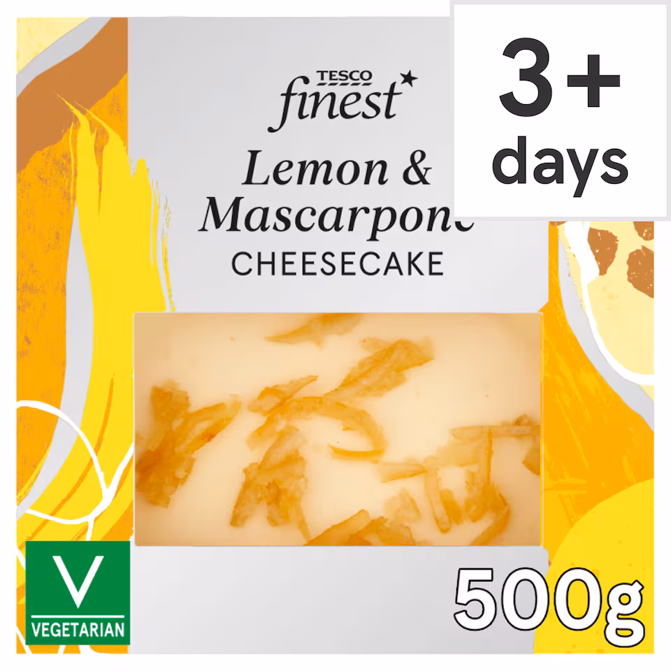 Tesco Finest Lemon & Mascarpone Cheesecake 500g