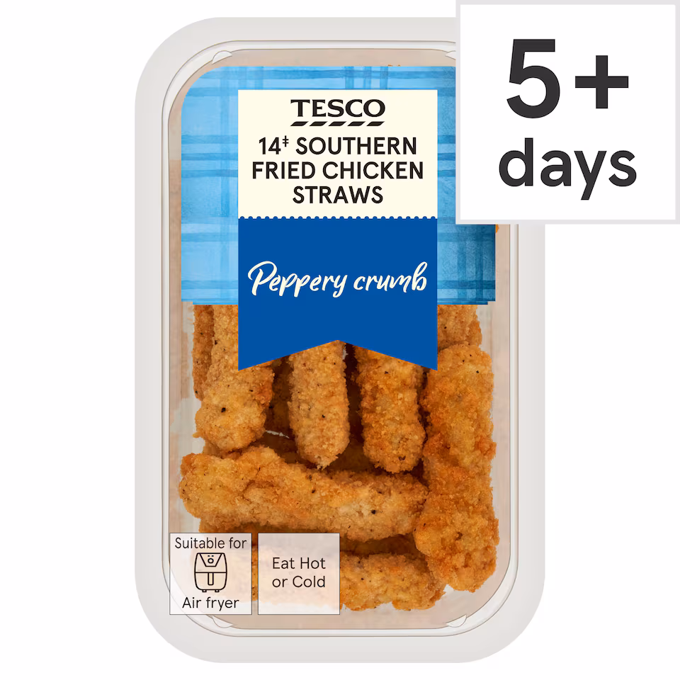Tesco 14 Southern Fried Chicken Straws 161g