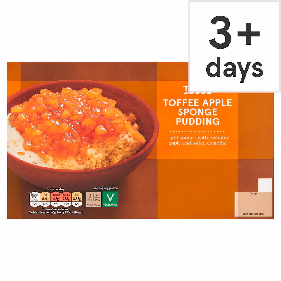 Tesco Toffee Apple Sponge Pudding 330g