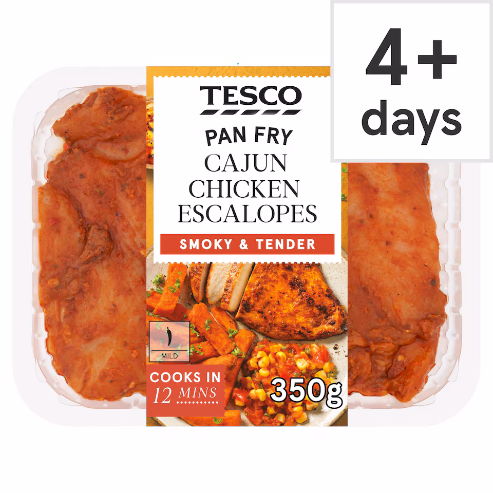 Tesco Cajun Chicken Escalopes 350g